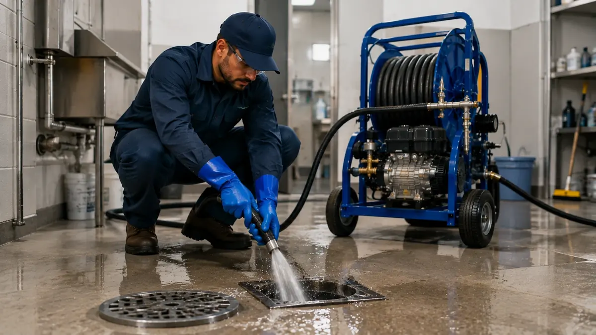 Floor Drain Hydro Jet Cleaning in California City