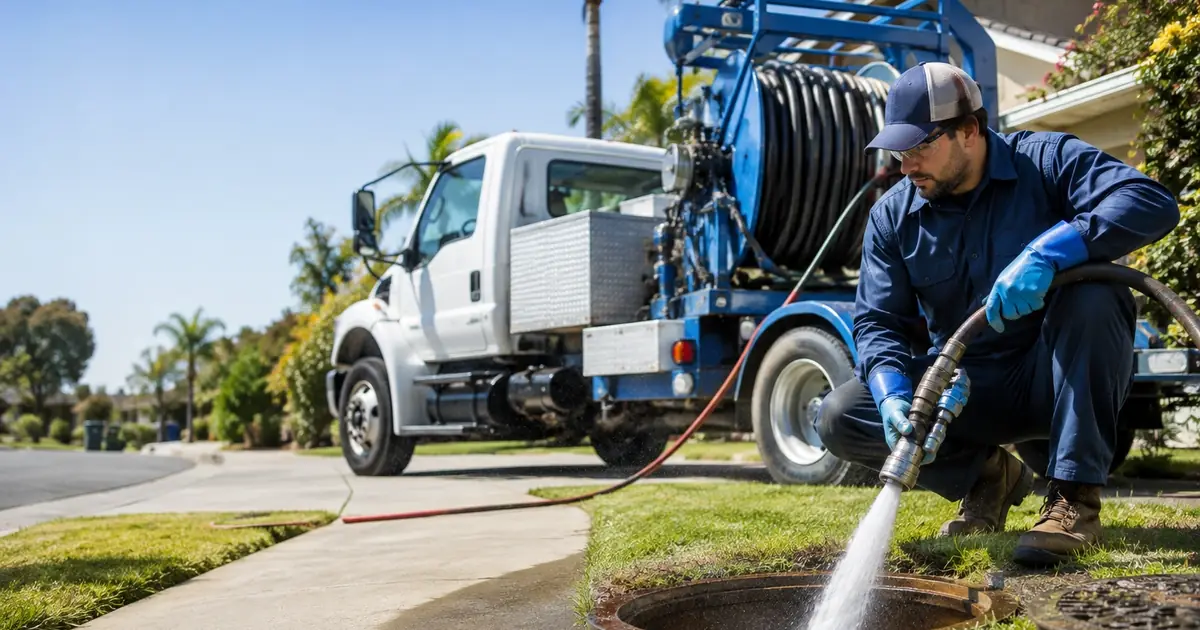 Hydro jet sewer cleaning California City