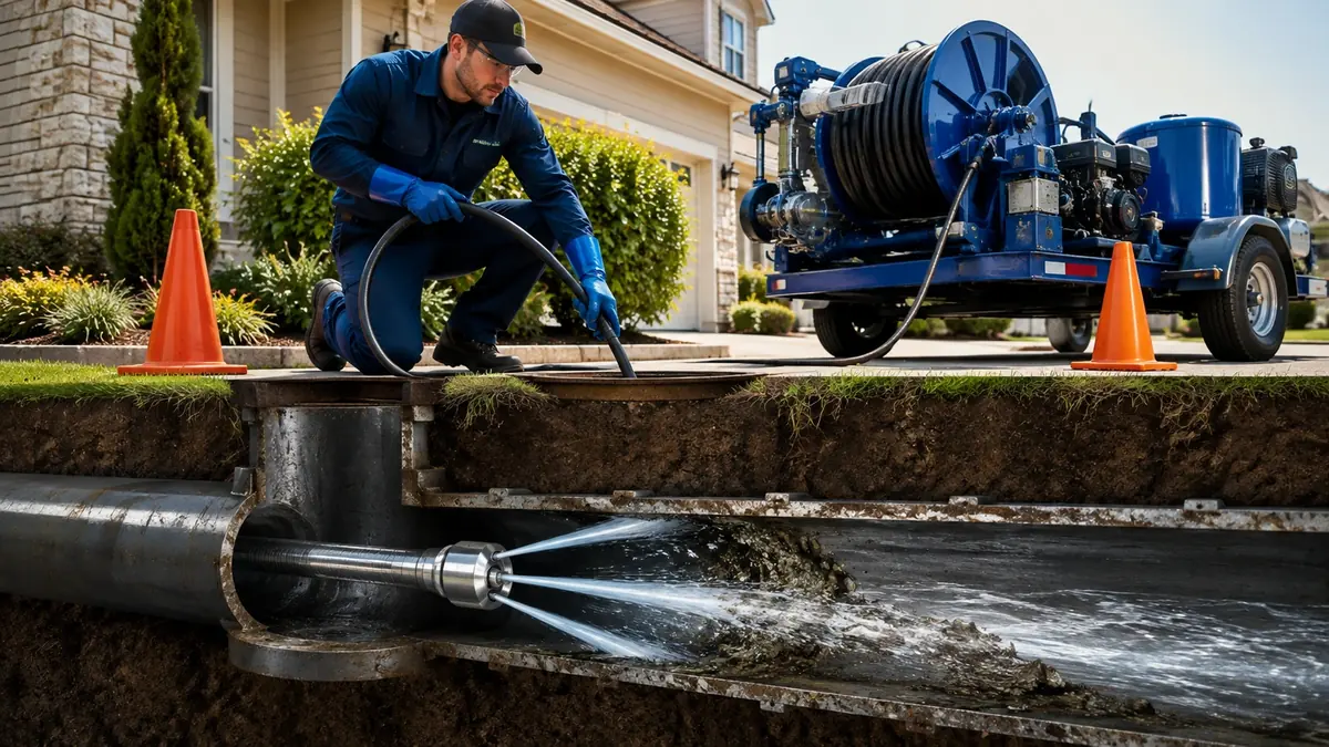 Main Sewer Line Hydro Jet Cleaning in California City