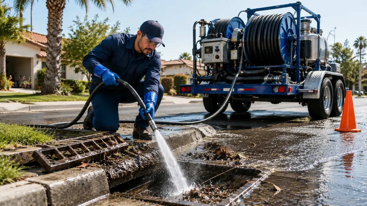 Storm Drain Hydro Jet Cleaning in California City